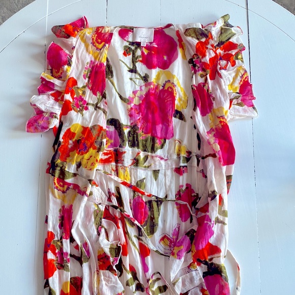 Cinq a Sept Floral Wrap Dress, S - Picture 5 of 8